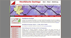 Desktop Screenshot of dachtage-westfalen.de